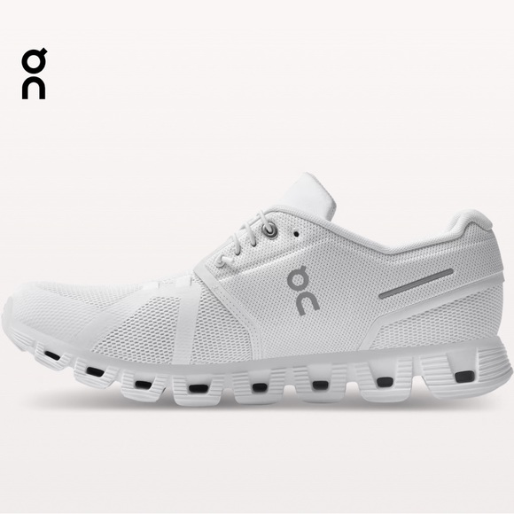 On Cloud 5 men’s/women’s white running shoes/sneakers - Picture 4 of 7